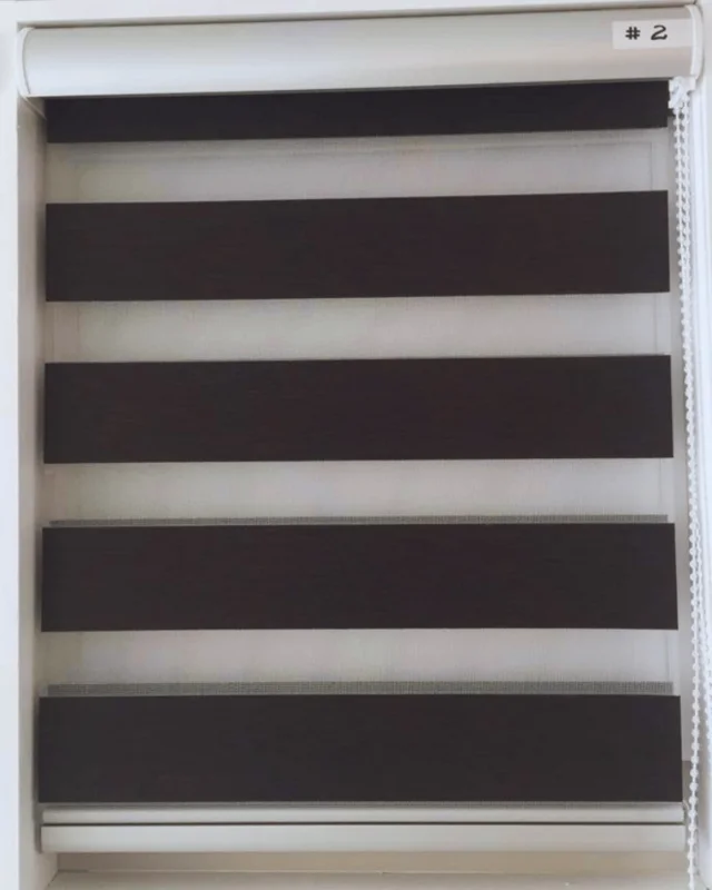 Espresso zebra fabric swatch