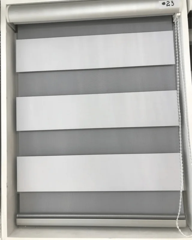 White and Grey zebra fabric swatch