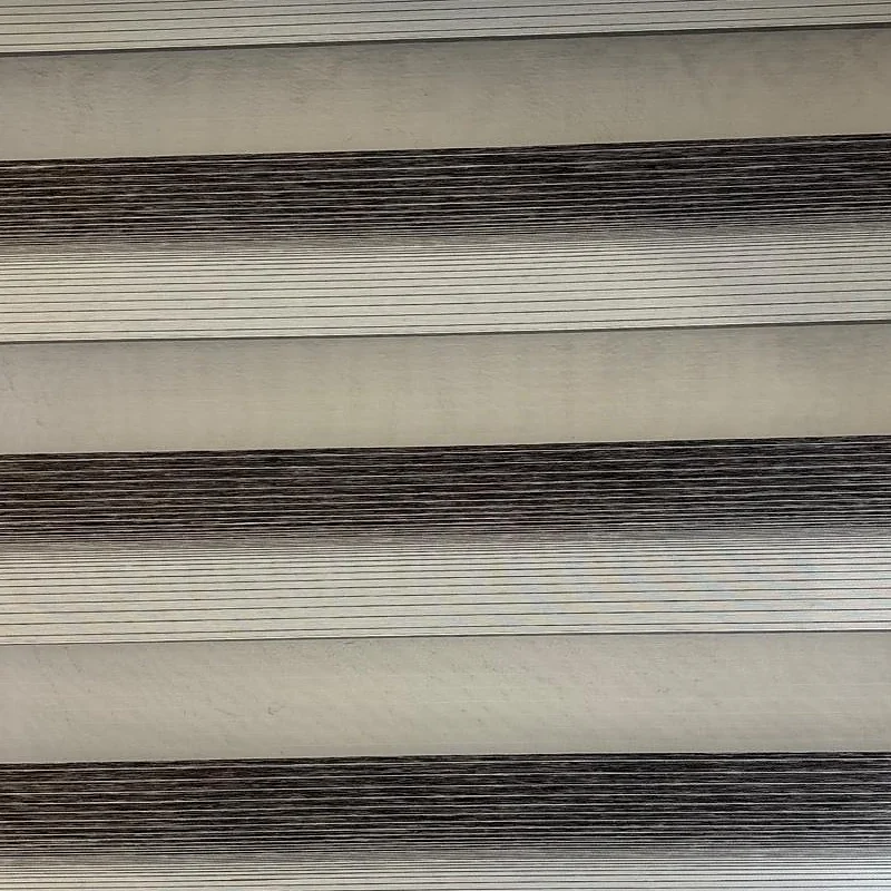 Close-up of material 30, zebra shade fabric