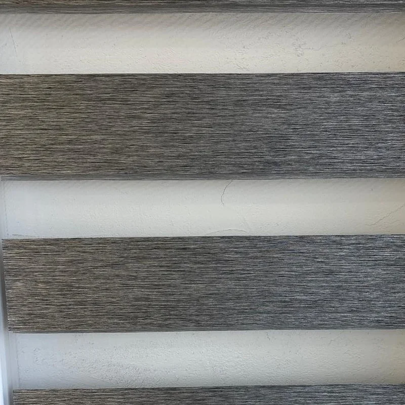 Close-up of material 9, zebra shade fabric